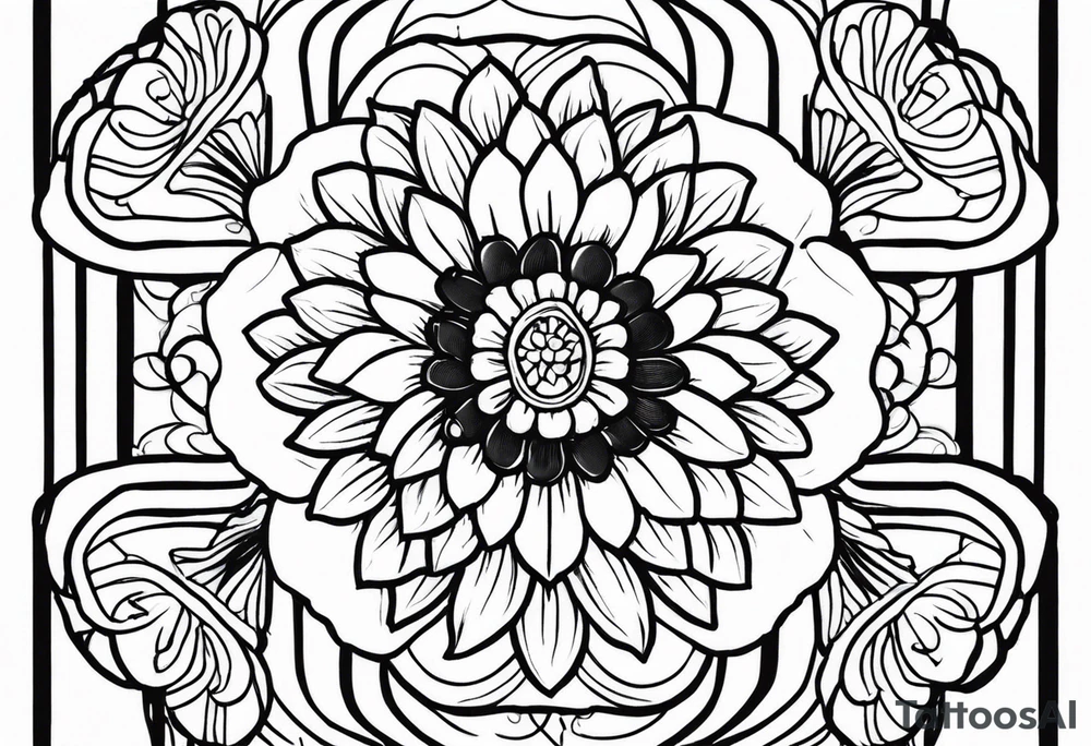 III.XIII.MMXI with floral background tattoo idea