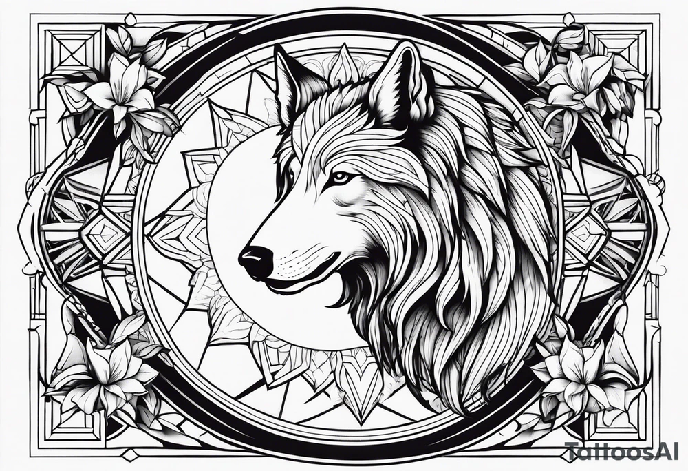 Healing with animals as the symbol tattoo idea