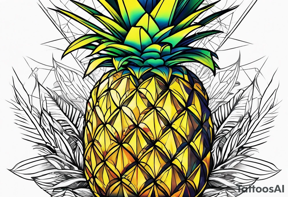 pineapple tattoo idea