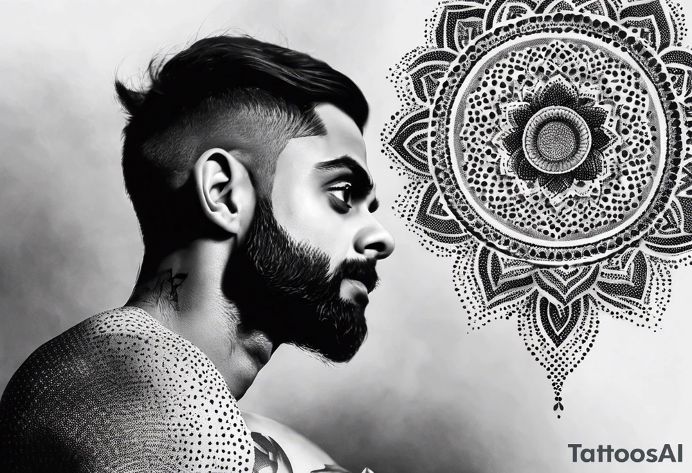 forarm, shiv bhagwan in meditation
virat Kohli arm tattoo tattoo idea