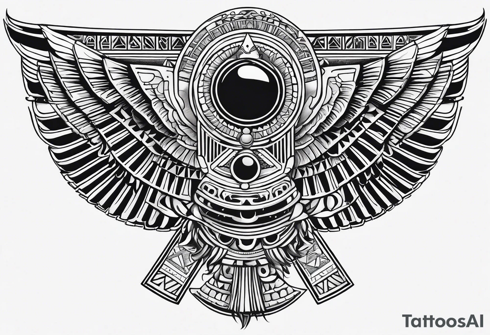 Egyptian symbols tattoo idea