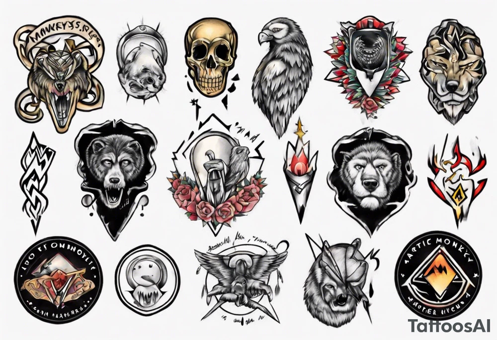 arctic monkeys tattoo idea