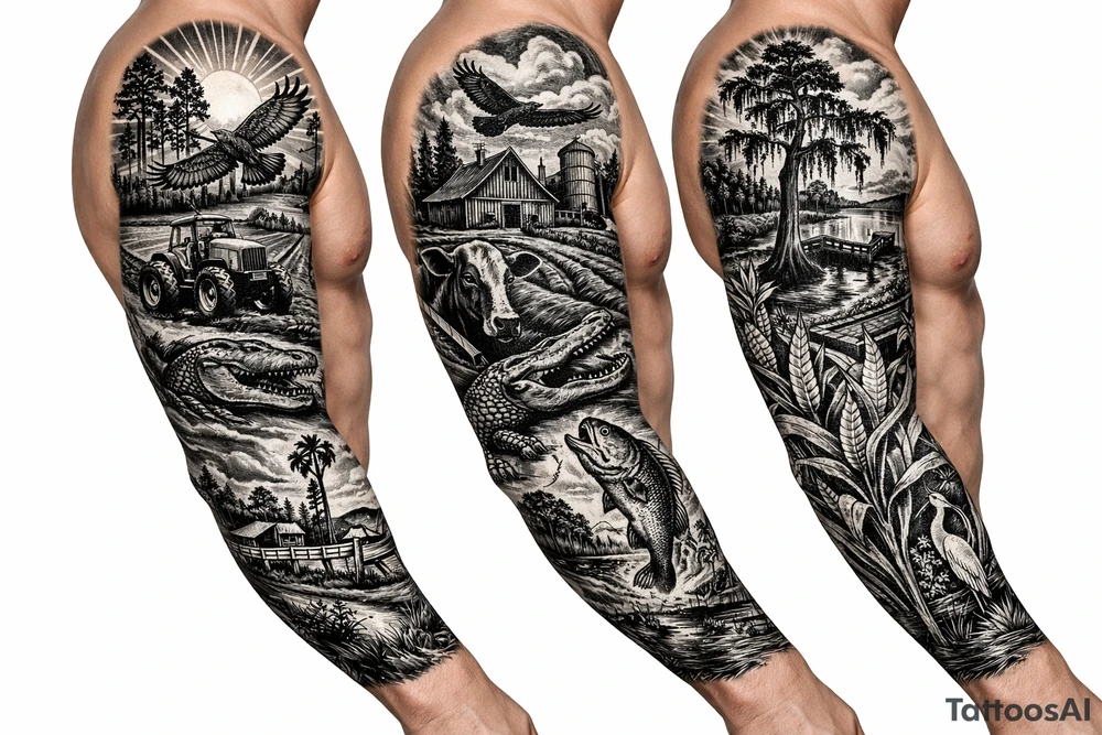 from farmlands of North Florida tattoo idea