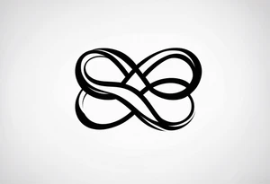 Double infinity symbol with TB5 shown once inside symbol tattoo idea