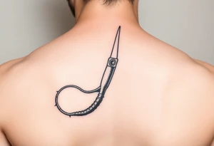 scissors cutting sperm tattoo idea