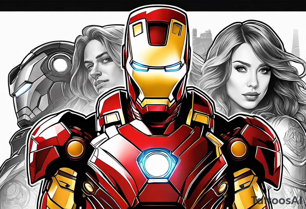 iron man tattoo idea