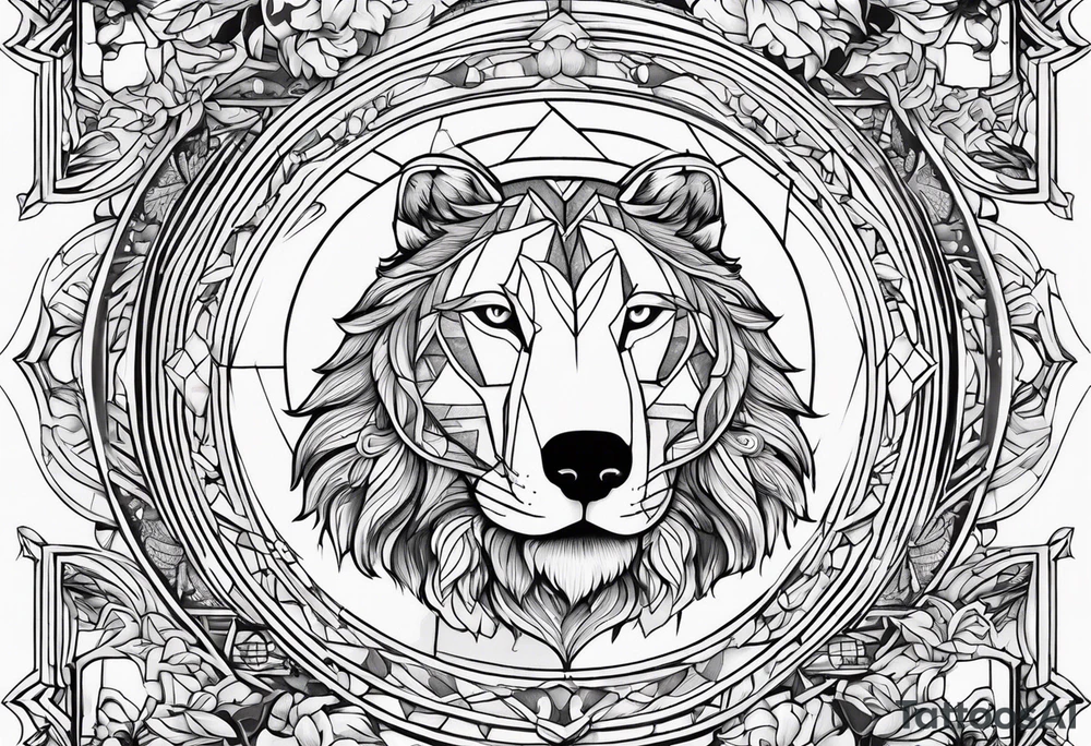 Healing with animals as the symbol tattoo idea