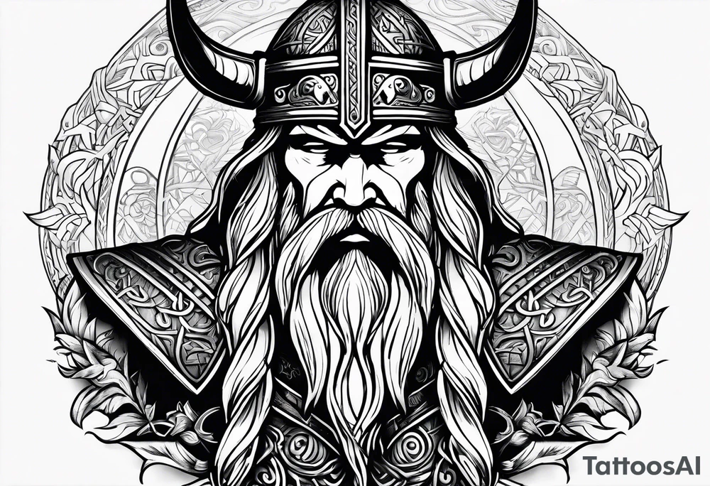 Viking, thor, odin, norse god, viking language, powerfull, war tattoo idea