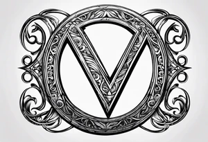 Letters M and S with infinity symbol tattoo idea