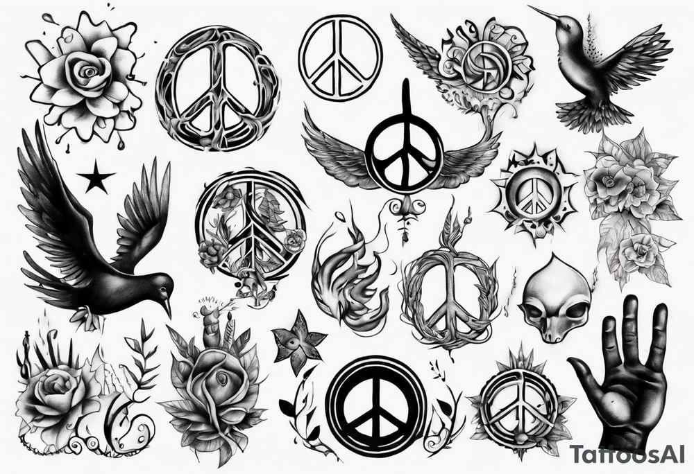 peace tattoo idea