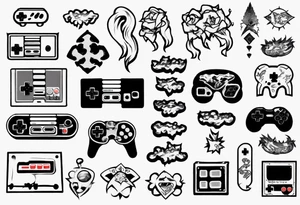 Nes gamepad tattoo idea