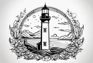 Leuchtturm Stacheldraht tattoo idea