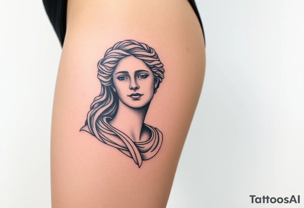 greek sculture 
female tattoo idea