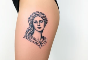 greek sculture 
female tattoo idea