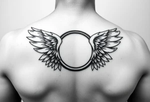 Infinity Loop made of wings tattoo idea