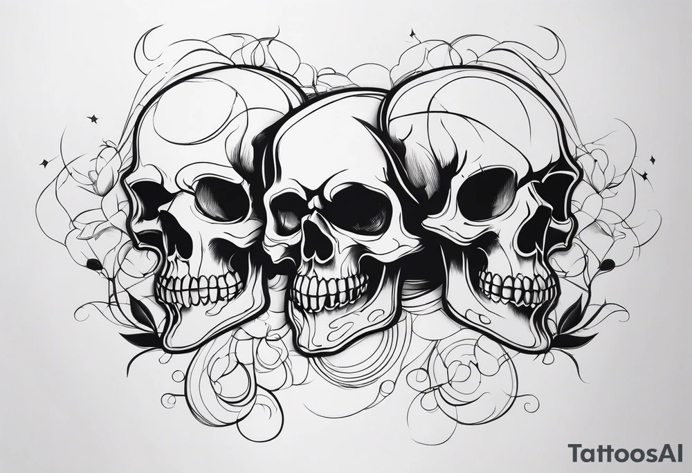 Smoke skulls tattoo idea
