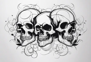 Smoke skulls tattoo idea