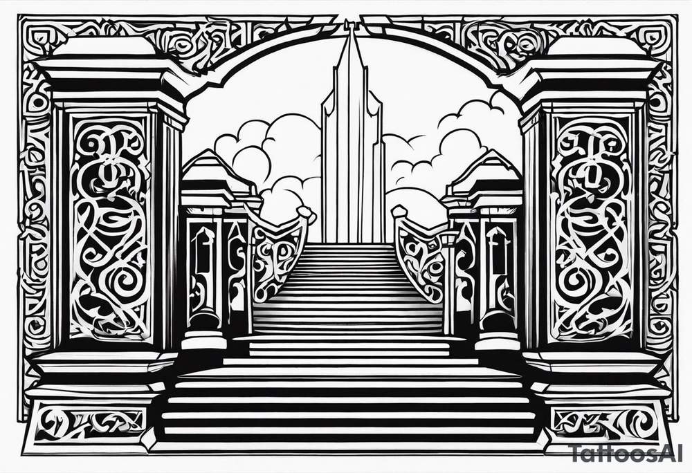Valhalla gates steps tattoo idea
