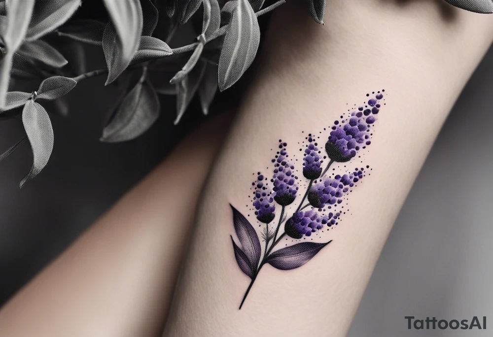 lavender tattoo idea