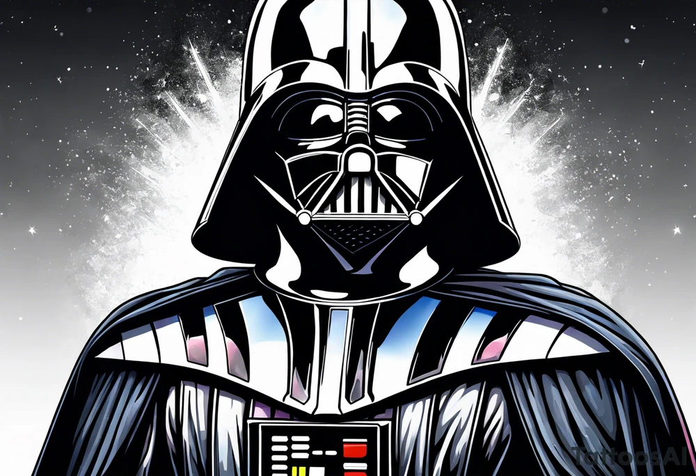 Crushed darth Vader tattoo idea