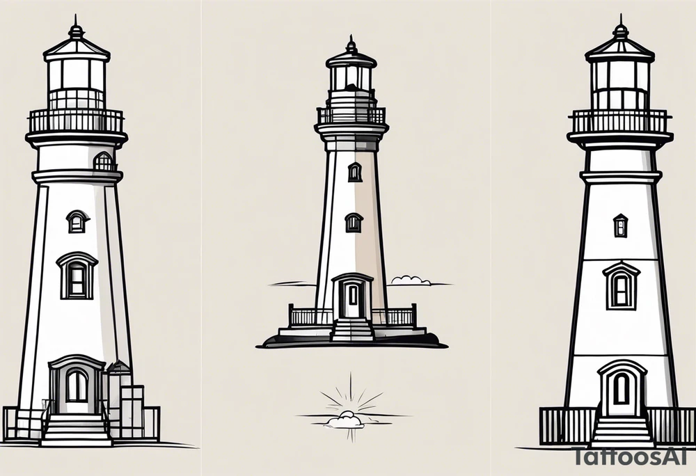 lighthouse tattoo idea