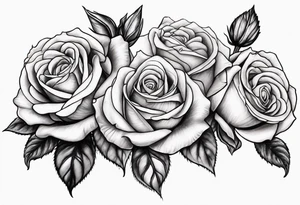 A bunch of roses tattoo idea