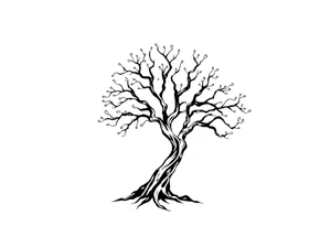 easy windy tree tattoo idea