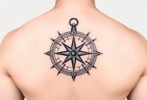 compass tattoo idea