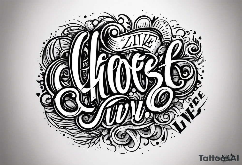 1.9.2023 I chose to live. tattoo idea