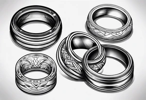 three rings tattoo idea