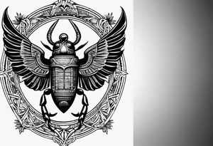 scarab
egyption gods tattoo idea