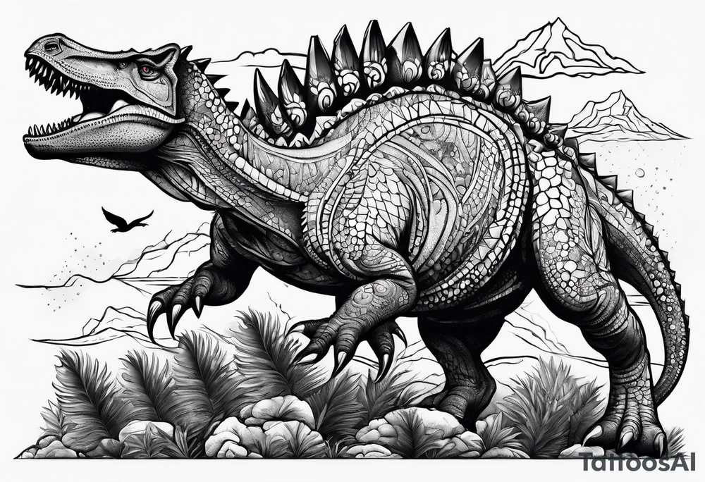stegosaurs tattoo idea