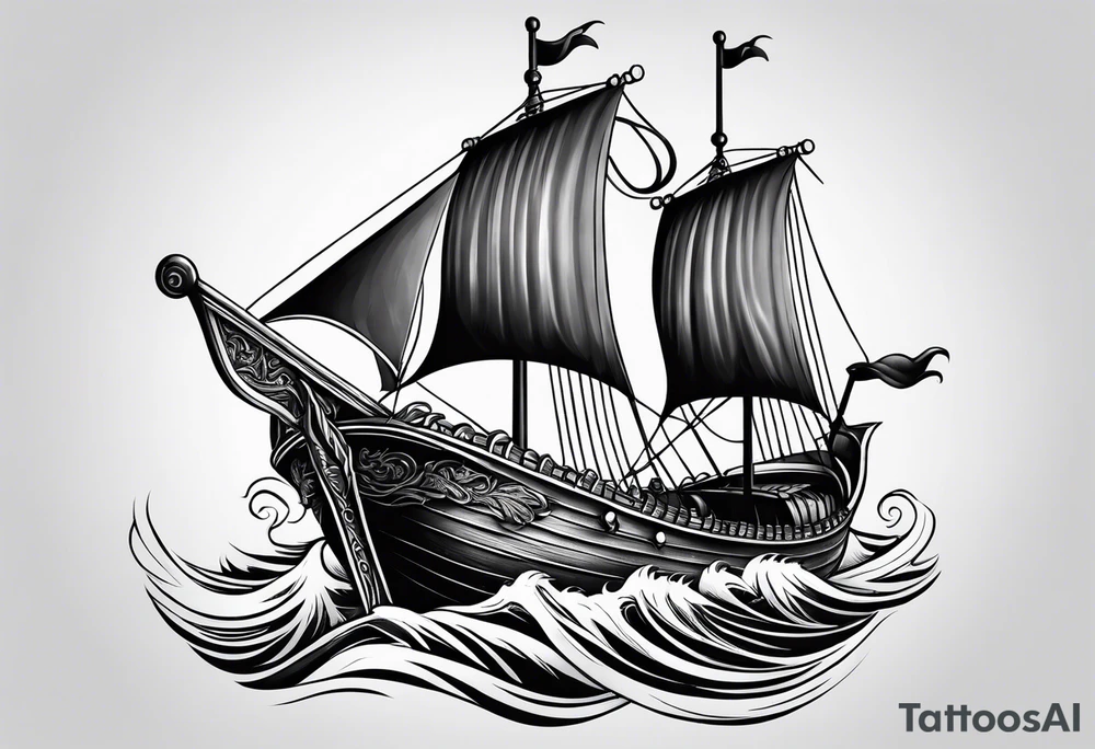 Vikingship tattoo idea
