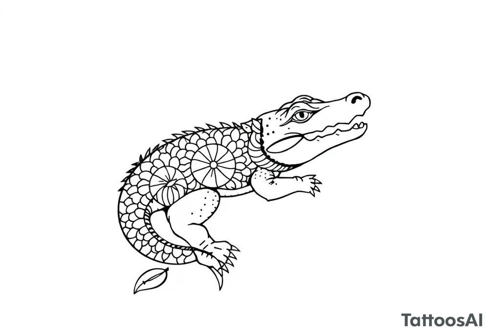 gator an oranges tattoo idea