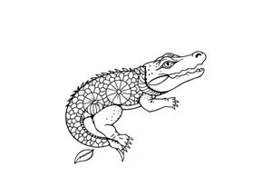 gator an oranges tattoo idea