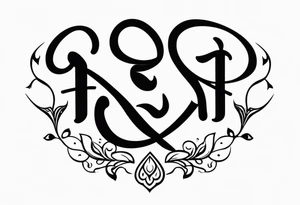 ਨਿਰਭਉ ਨਿਰਵੈਰ written in Gurmukhi written text. Add symbols for strength and love tattoo idea
