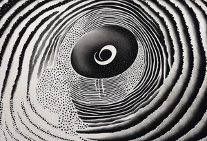 wormhole tattoo idea