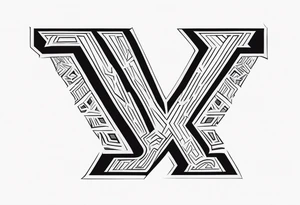 Letter Y combine with the letter D tattoo idea