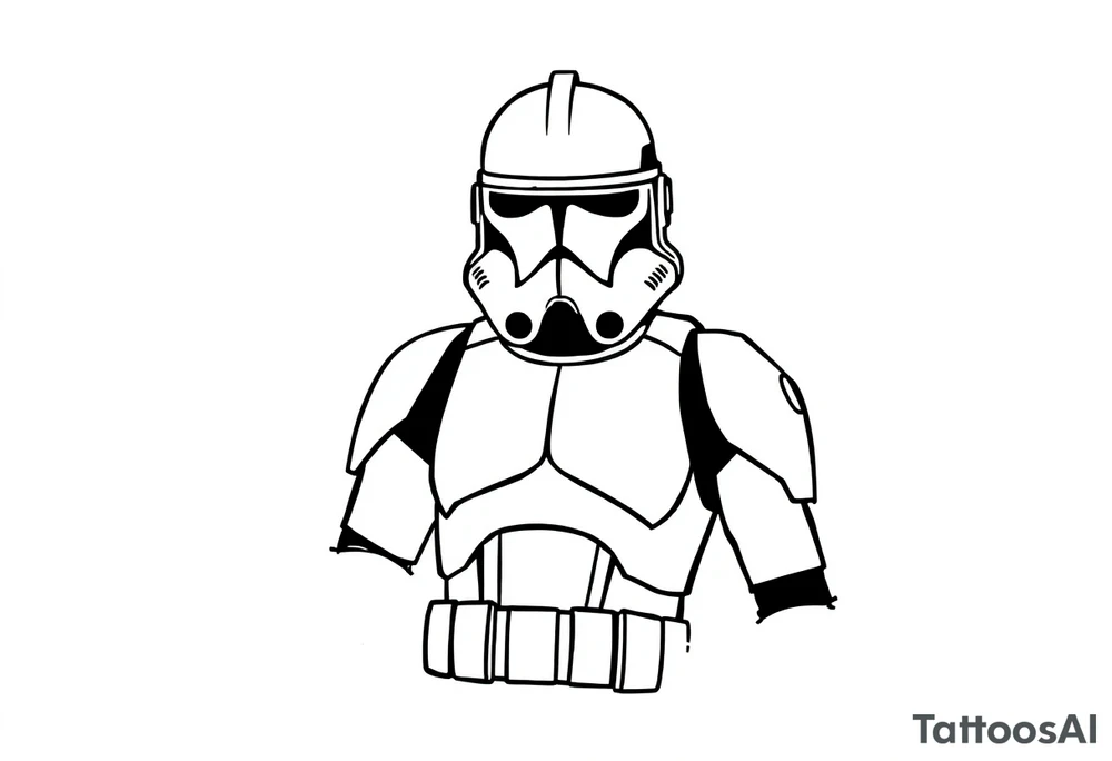 Star Wars clone trooper tattoo idea