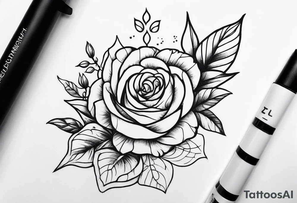 Zwei Rosen Leuchtturm tattoo idea