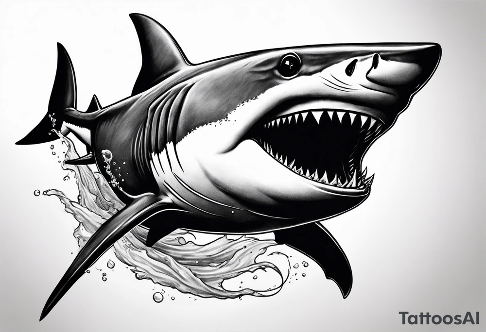 Shark reaper tattoo idea