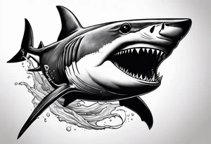 Shark reaper tattoo idea