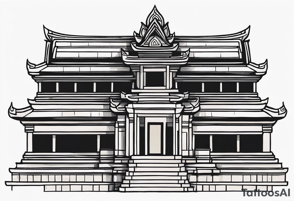 Angkor watt temple tattoo idea