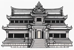 Angkor watt temple tattoo idea