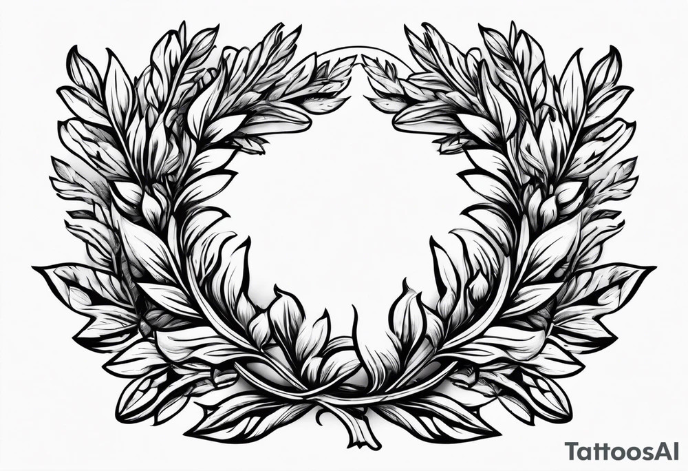 Greek laurel wreath tattoo idea