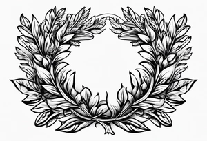 Greek laurel wreath tattoo idea
