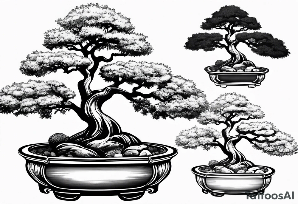 Bonsai tree tattoo idea