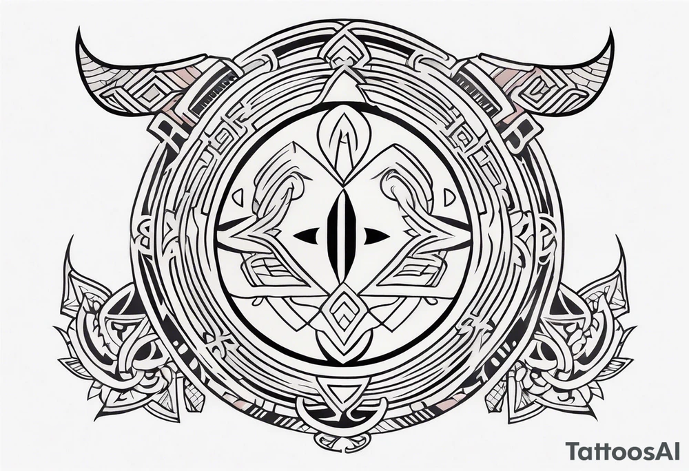 Polynesian minimal neck  tattoo tattoo idea