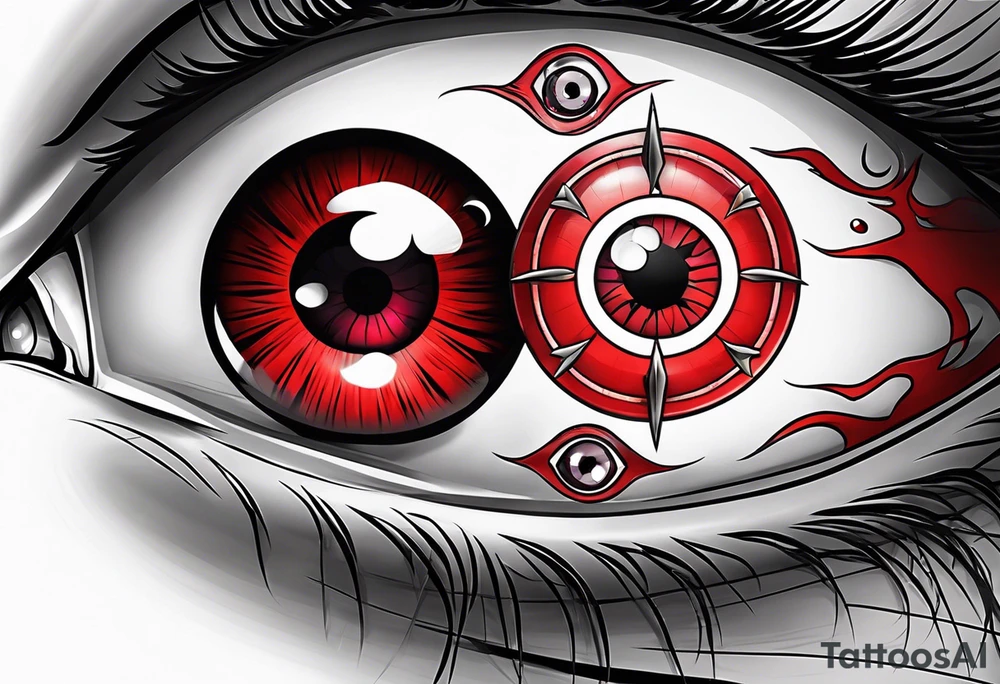 Sharingan eyes tattoo idea