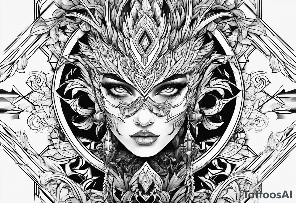 lightning tracing the veins tattoo idea